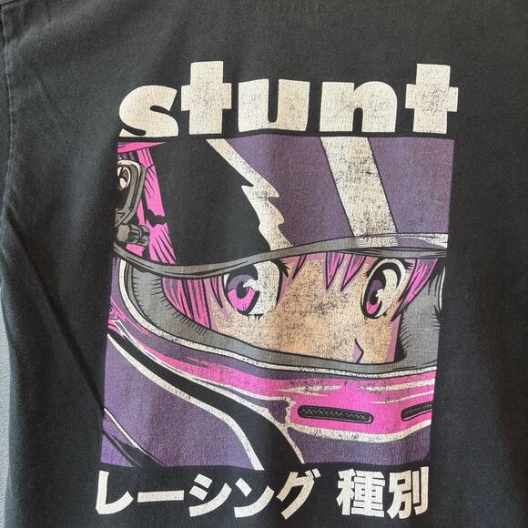 Stunt Reshingu Anime Shirt Racing Drift Car Motorcycle Helmet Girl Made in USA - Picture 6 of 7